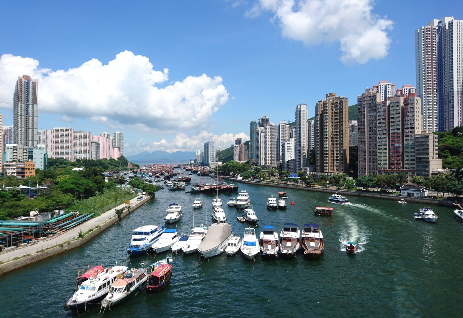 璟南鴨脷洲海旁現場與城市背景視覺